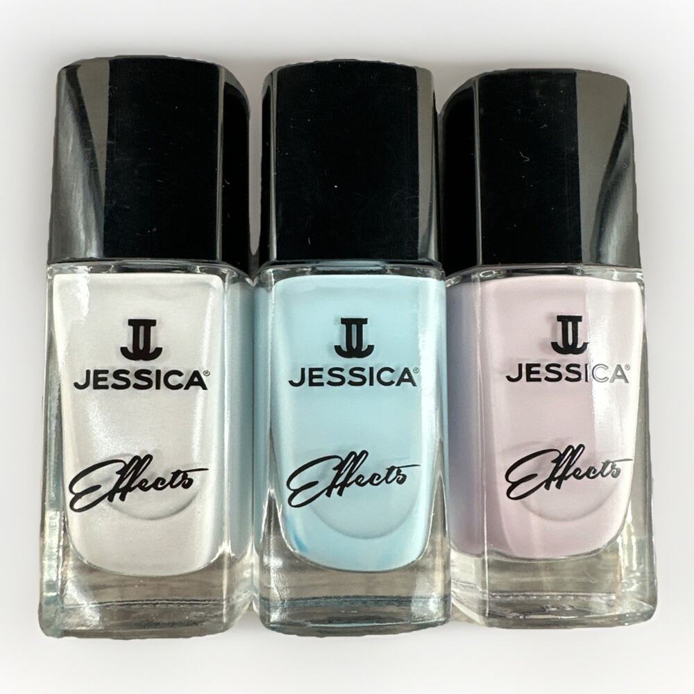 Jessica Effects Nail Lacquer Polish, Set Of 3 Pastel Colors {51}